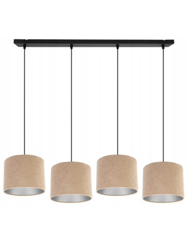 Lampa wisząca MEDIOLAN - Nowoczesny design z eleganckimi abażurami welurowymi w różnych kolorach do każdego wnętrza