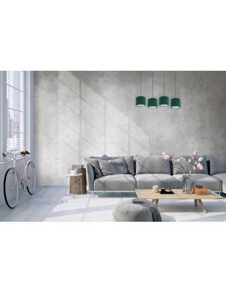 Lampa wisząca MEDIOLAN - Nowoczesny design z eleganckimi abażurami welurowymi w różnych kolorach do każdego wnętrza