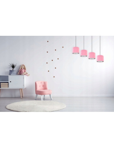 Lampa wisząca MEDIOLAN - Nowoczesny design z eleganckimi abażurami welurowymi w różnych kolorach do każdego wnętrza