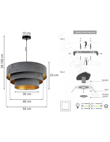 Lampa wisząca Mediolan – elegancka kaskadowa lampa w welurze, regulowana wysokość, idealna do salonu i biura.