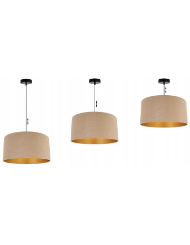 Lampa wisząca MEDIOLAN z mosiężnymi detalami, czarna konstrukcja, idealna do nowoczesnych aranżacji wnętrz