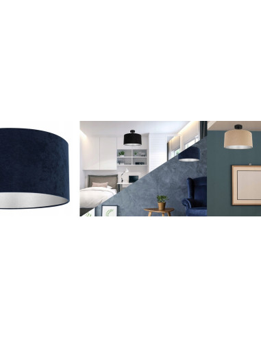 Elegancka lampa wisząca MEDIOLAN z welurowym abażurem – Nowoczesne oświetlenie do każdego wnętrza