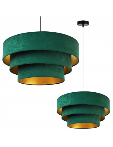 Lampa wisząca MEDIOLAN w nowoczesnym stylu z regulowanym kaskadowym kloszem, dostępna w różnych kolorach.