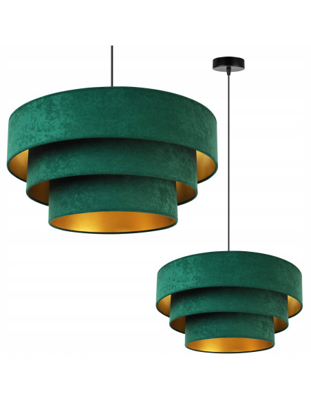 Lampa wisząca MEDIOLAN w nowoczesnym stylu z regulowanym kaskadowym kloszem, dostępna w różnych kolorach.