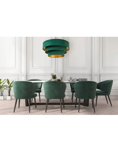 Lampa wisząca MEDIOLAN w nowoczesnym stylu z regulowanym kaskadowym kloszem, dostępna w różnych kolorach.