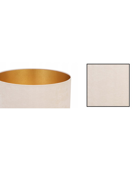 Elegancka Lampa Wisząca Mediolan z Okrągłym Abażurem w Kolorze Kremowo-Złotym - Stylowe Oświetlenie Do Wnętrz