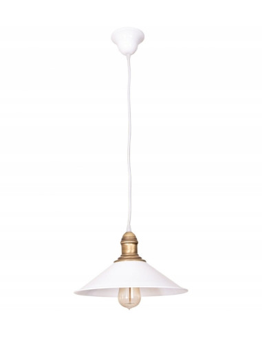 Lampa wisząca RENO - stylowy kapelusz idealny do kuchni, salonu i biura, dostępna w eleganckich kolorach.