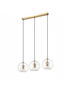 Lampa sufitowa ARETTE 3-punktowa w złotym kolorze - elegancka iluminacja do nowoczesnych wnętrz