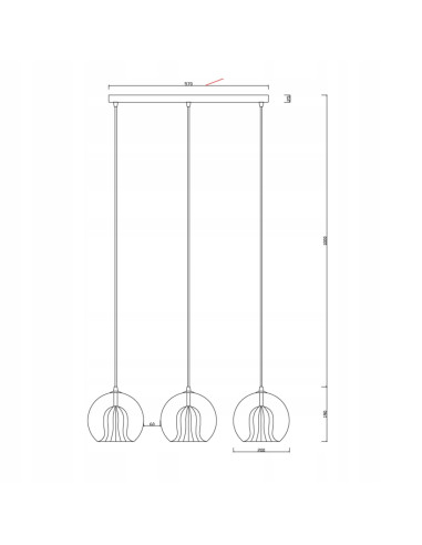 Lampa sufitowa ARETTE 3-punktowa w złotym kolorze - elegancka iluminacja do nowoczesnych wnętrz