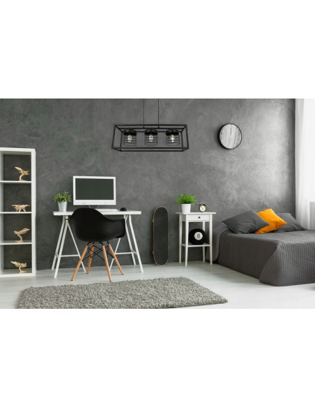 Lampa wisząca loftowa RASTI CAGE z regulacją wysokości – elegancja do biura, salonu i sypialni.