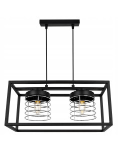 Nowoczesna lampa wisząca RASTI w chromie – regulowana doświetlenie dla młodzieżowych wnętrz i stylu loftowego. 2