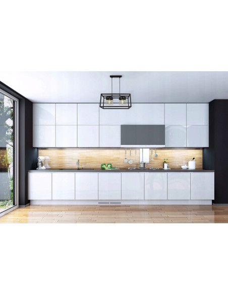 Lampa wisząca RASTI CAGE - loftowa, metalowa z regulacją wysokości, 2 punkty świetlne, złote akcenty 60W.