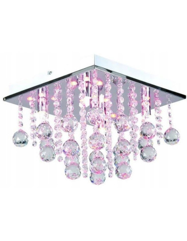 Nowoczesna Lampa Sufitowa ESCADA RGB z Pilotem - Eleganckie Oświetlenie do Wnętrz i Sal Weselnych