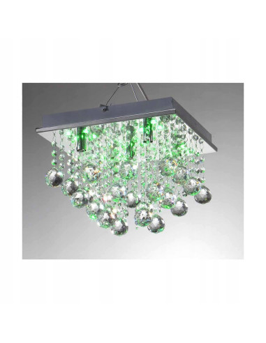 Nowoczesna Lampa Sufitowa ESCADA RGB z Pilotem - Eleganckie Oświetlenie do Wnętrz i Sal Weselnych