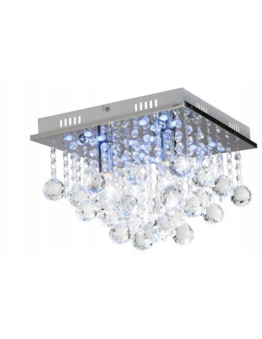 Nowoczesna Lampa Sufitowa ESCADA RGB z Pilotem - Eleganckie Oświetlenie do Wnętrz i Sal Weselnych