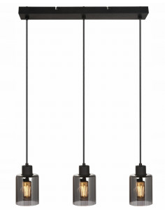 Lampa wisząca Valerie - nowoczesne eleganckie oświetlenie w czerni do salonu, biura i jadalni