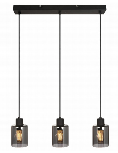 Lampa wisząca Valerie - nowoczesne eleganckie oświetlenie w czerni do salonu, biura i jadalni