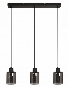 Lampa wisząca Valerie - nowoczesne eleganckie oświetlenie w czerni do salonu, biura i jadalni 2