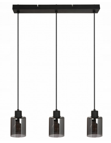 Lampa wisząca Valerie - nowoczesne eleganckie oświetlenie w czerni do salonu, biura i jadalni