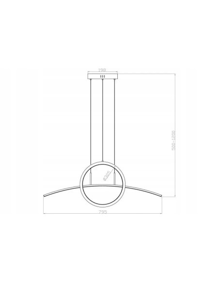 Lampa wisząca EVORA - czarna matowa, minimalistyczna, zintegrowane LED do biura, jadalni, salonu i sypialni.