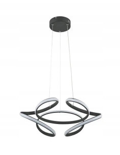 Lampa wisząca NARIDA LED, geometryczna, antracytowa, 120 cm - nowoczesne oświetlenie do każdego wnętrza.