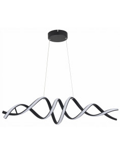 Lampa wisząca QUOTO w minimalistycznym stylu z dynamicznym wzorem spirali - nowoczesne oświetlenie do wnętrz. 2