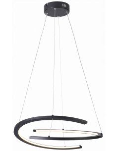 Lampa wisząca Ancor LED - nowoczesna elegancja w matowej czerni z regulacją barwy światła