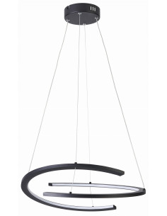 Lampa wisząca Ancor LED - nowoczesna elegancja w matowej czerni z regulacją barwy światła 2