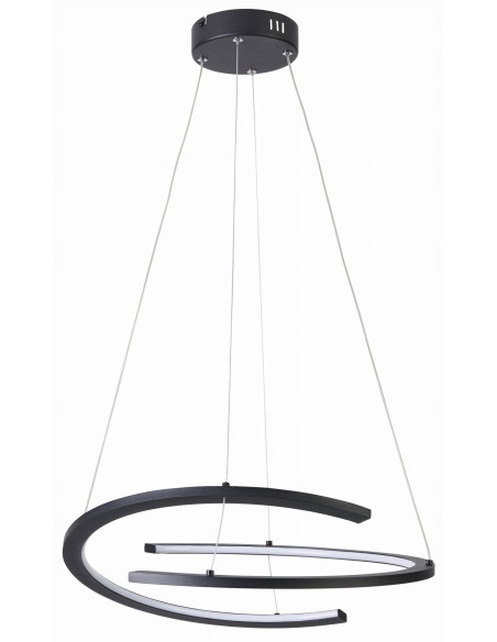Lampa wisząca Ancor LED - nowoczesna elegancja w matowej czerni z regulacją barwy światła