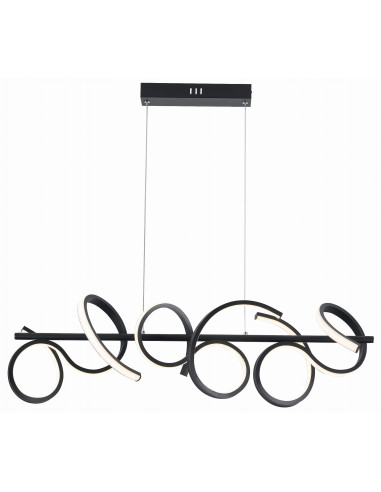 Lampa wisząca Lozanna LED - nowoczesny design dynamicznego wzoru do jadalni, salonu i biura, eleganckie oświetlenie.