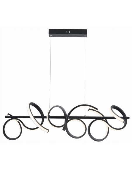 Lampa wisząca Lozanna LED - nowoczesny design dynamicznego wzoru do jadalni, salonu i biura, eleganckie oświetlenie.