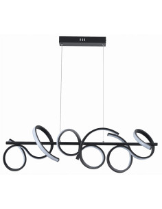 Lampa wisząca Lozanna LED - nowoczesny design dynamicznego wzoru do jadalni, salonu i biura, eleganckie oświetlenie. 2