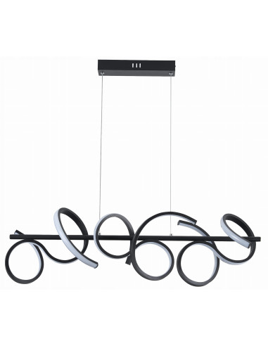 Lampa wisząca Lozanna LED - nowoczesny design dynamicznego wzoru do jadalni, salonu i biura, eleganckie oświetlenie.