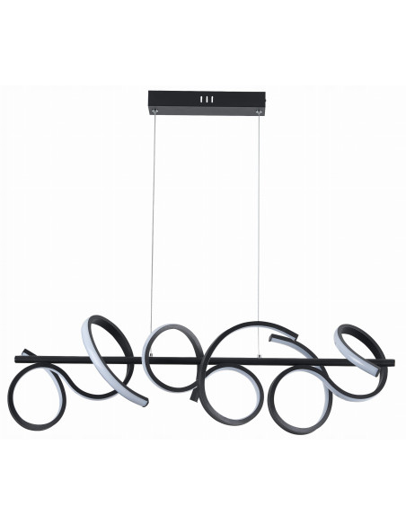 Lampa wisząca Lozanna LED - nowoczesny design dynamicznego wzoru do jadalni, salonu i biura, eleganckie oświetlenie.