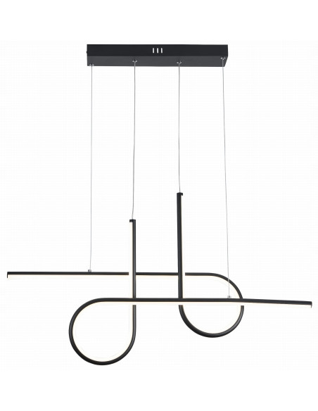 Nowoczesna lampa wisząca BARREL w kolorze czarnym z geometrycznym designem do eleganckich wnętrz.