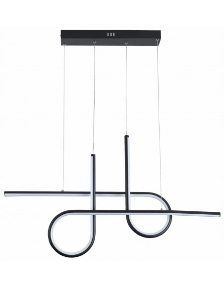 Nowoczesna lampa wisząca BARREL w kolorze czarnym z geometrycznym designem do eleganckich wnętrz.