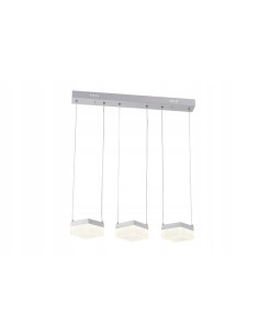 Lampa wisząca Gina LED - nowoczesny design w bieli i szarości, idealna do jadalni i nowoczesnych wnętrz.