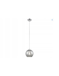 Lampa wisząca Jaron E27 z efektownym kloszem bulwiastym - nowoczesny dodatek do każdego wnętrza