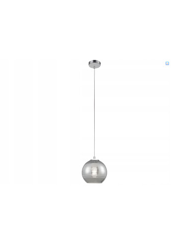 Lampa wisząca Jaron E27 z efektownym kloszem bulwiastym - nowoczesny dodatek do każdego wnętrza