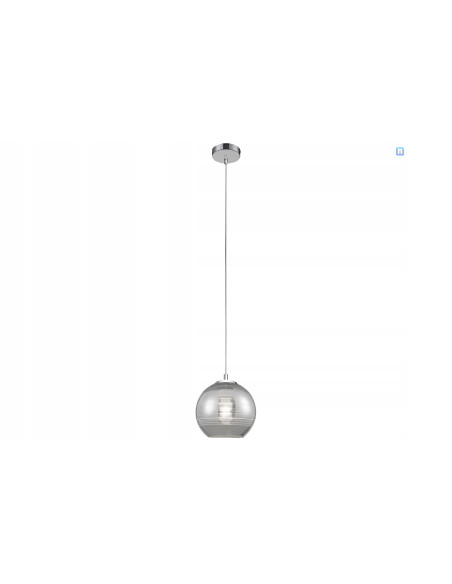 Lampa wisząca Jaron E27 z efektownym kloszem bulwiastym - nowoczesny dodatek do każdego wnętrza