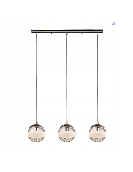 Lampa wisząca DREAM z chromowanym wykończeniem - elegancka kula do nowoczesnych wnętrz jadalni i salonu