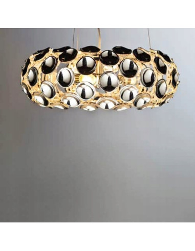 Lampa wisząca Ontario - eleganckie oświetlenie glamour w chromie i akrylu, idealne do stylowych wnętrz.