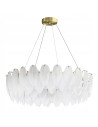 Lampa wisząca PIUMA z kryształami w kształcie piór - nowoczesna elegancja do każdego wnętrza