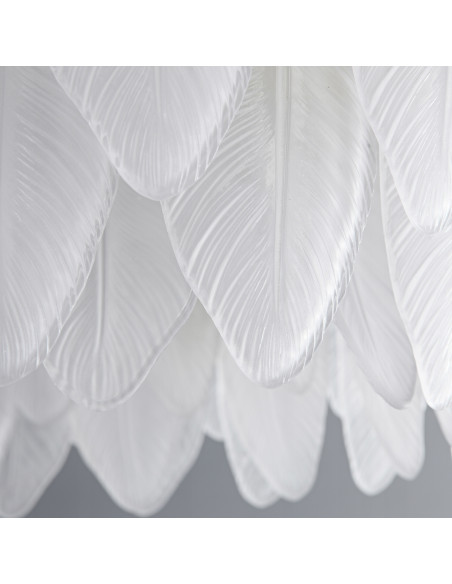 Lampa wisząca PIUMA z kryształami w kształcie piór - nowoczesna elegancja do każdego wnętrza