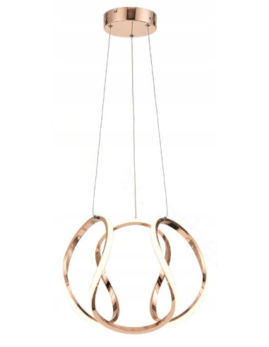 Lampa wisząca LED Clarence w złocie, nowoczesny i ściemniany element dekoracyjny do biura i salonu