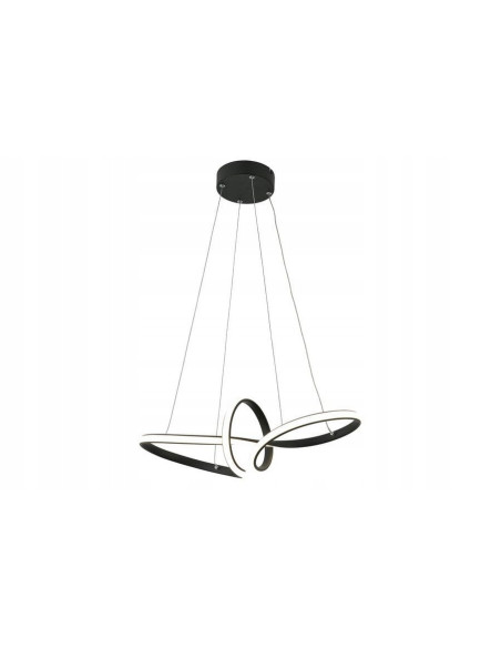 Lampa wisząca LED Adila w czerni – nowoczesna dekoracja do jadalni i biura z eleganckim designem