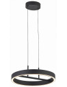 Lampa wisząca Coltrain RING LED czarna z regulacją wysokości i zmiennym kolorem światła do salonu i sypialni