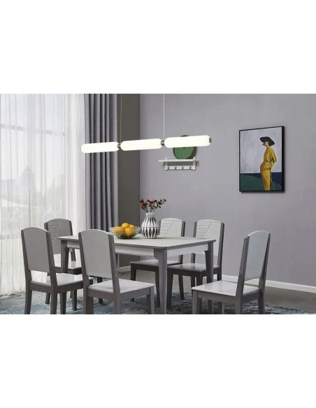 Lampa wisząca LED CATKIN z eleganckimi kloszami w czerni – nowoczesne oświetlenie do biura, jadalni i salonu