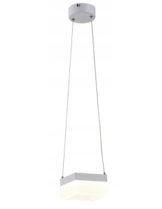 Lampa wisząca GINA LED - elegancka lampa sufitowa w sześciennym mlecznym kloszu do biura i domu