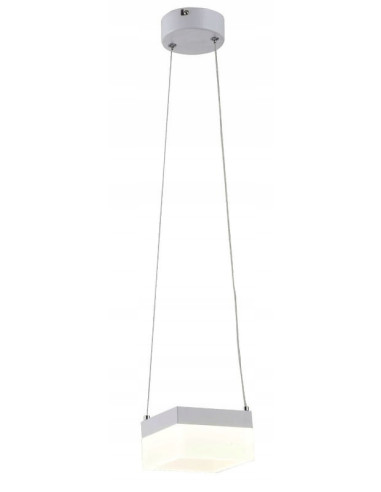 Lampa wisząca GINA LED - elegancka lampa sufitowa w sześciennym mlecznym kloszu do biura i domu
